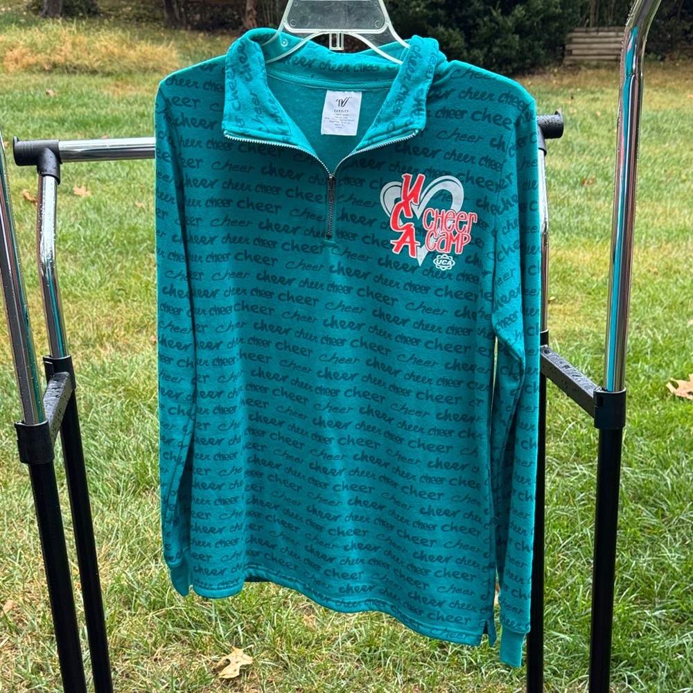 Varsity Aqua Cheer Half-Zip Sweatshirt